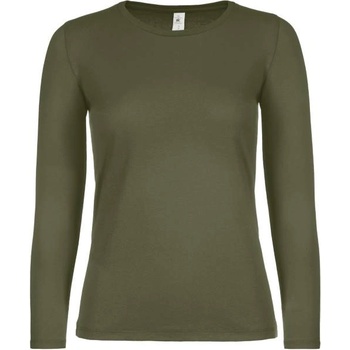 B&C Collection B&C E150 LSL / Дамска тениска с дълъг ръкав - градско каки XXL (01006Tu4205)