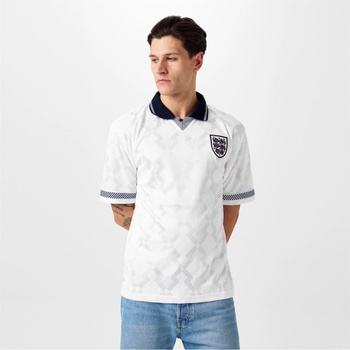 Score Draw Футболна фланелка Score Draw England 1990 Home Shirt Adults - White