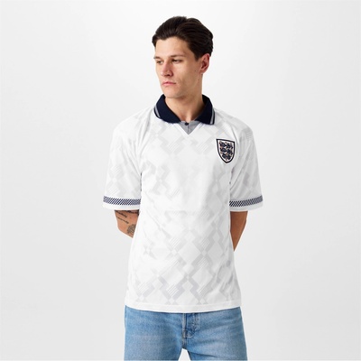 Score Draw Футболна фланелка Score Draw England 1990 Home Shirt Adults - White