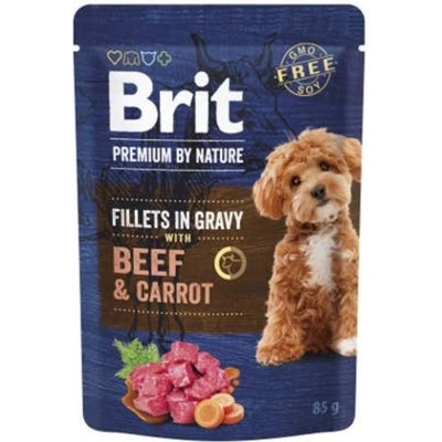 Brit Premium by Nature Hovězí filetky v omáčce s mrkví 85 g