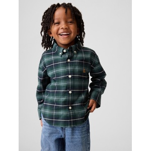 GAP Бебешка оверсайз Oxford Big Shirt Brannan Bear GAP GAP | Zelen | Момчешки | 12-18 месеца