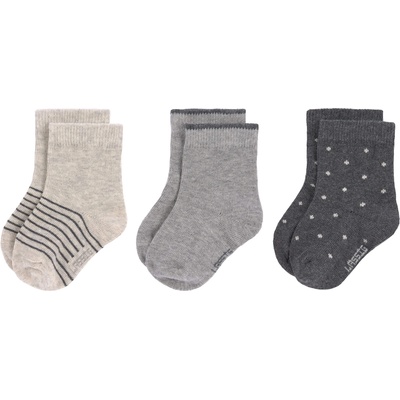 Lassig Бебешки чорапи Lassig - Cosy Leg Wear, 3 броя, 23-26 cm, Grey (4042183407258)