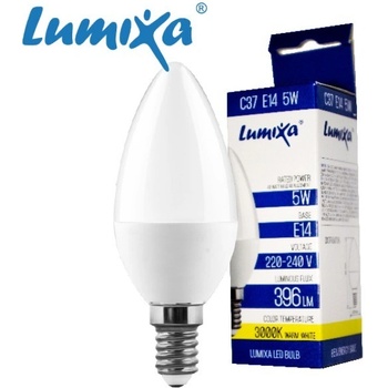 Lumixa LED žárovka svíčka E14 5 W 396 L Teplá bílá