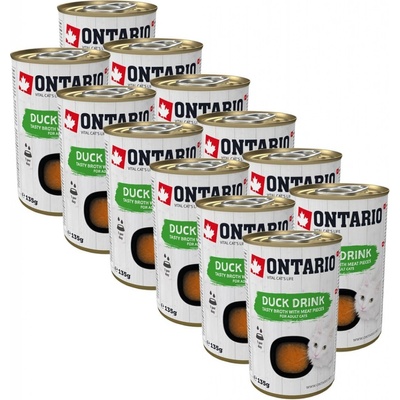 Ontario Cat Drink Duck 12 x 135 g