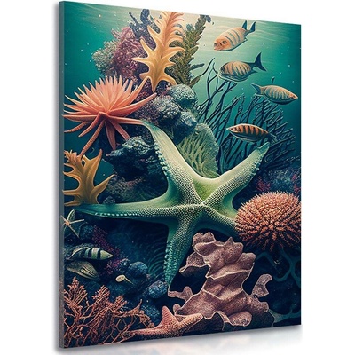Obraz surrealistická hvězdovka - 40x60