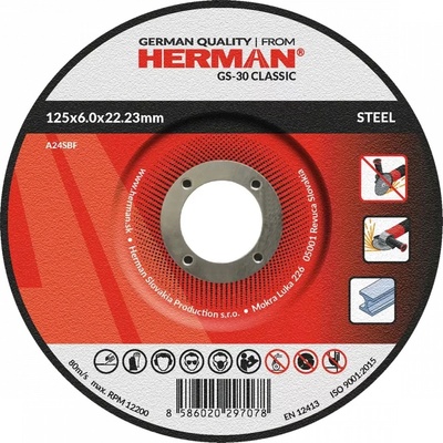 Herman Kotouč brusný 125 x 6,0 mm 15020105
