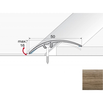 Effector A65 Vyrovnávací profil Dub antický 2,7 m