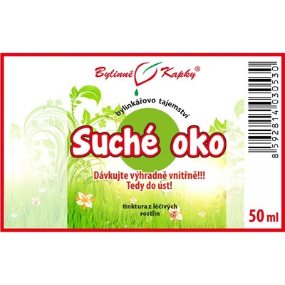 Suché oko bylinné kvapky tinktúra bylinkárovo tajomstvo 50 ml