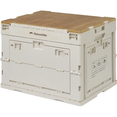 Naturehike skladovací box s deskou 23 l krémový