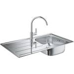 GROHE Кухненски умивалник К200 с отцедник 500 x 860 mm и смесител BauEdge (31562SD0) Мивка за вграждане
