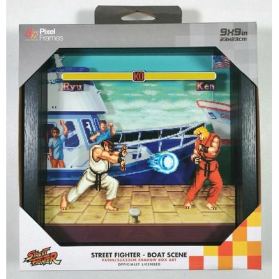 Pixel Frames - Street Fighter Boat 23x23cm, RET00207