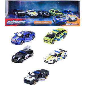 Majorette Метални колички Majorette - Rescue World, 5 броя, 1: 64 (8503105001)
