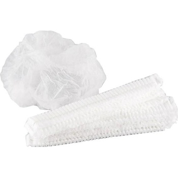 Medical Sud Jednorázová kosmetická čepice z netkané textilie s gumičkou bílá 100 ks
