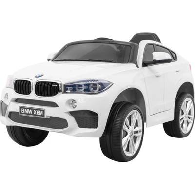 Детски акумулаторен джип bmw x6m 12v с дистанционно управление - Бял (pa.jj2199.bia)