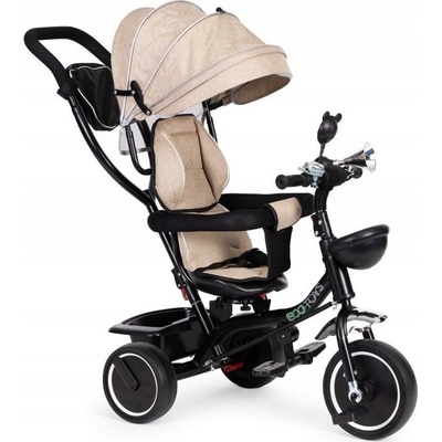 ECOTOYS s otočným sedadlem stříška béžová – Zboží Dáma