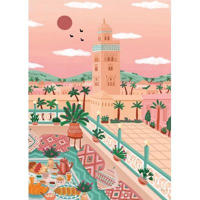 Pieces & Peace - Puzzle Koutoubia mosque, Morocco - 1 000 piese