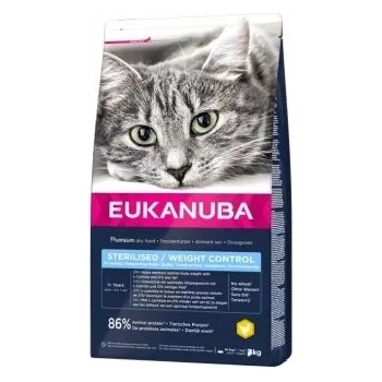 EUKANUBA Sterilised & Weight Control - за кастрирани котки и котки с наднормено тегло 400gr