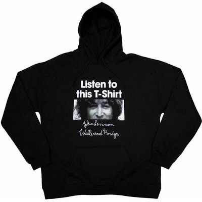 John Lennon mikina Listen To This Muž Unisex čierna