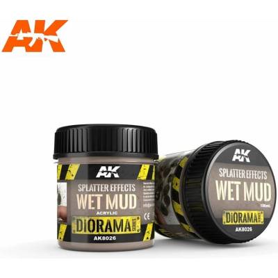 AK-Interactive Akrylový terén AK Splatter Effects Wet Mud 100 ml