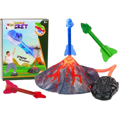 mamido Súprava s nastaviteľným odpaľovačom rakiet Dinosaury a sopka