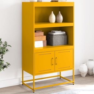 vidaXL Висок шкаф, бял, 68, 5x38, 5x107 см, стомана (846511)