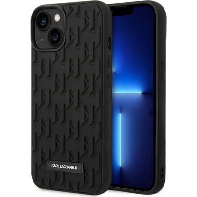 KARL LAGERFELD Кейс Karl Lagerfeld KLHCP14MRUPKLPK за iPhone 14 Plus 6.7", твърд, черен / черен, 3D Monogram (KF001154-0)