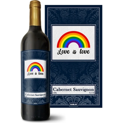 Sablio Love is love 2 Cabernet Sauvignon Červené víno 12 % 0,75 l (holá fľaša)