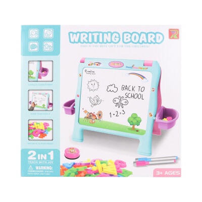 Magnetická tabuľka kresliaci farebná s doplnkami plast