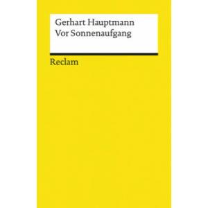 Vor Sonnenaufgang | Gerhart Hauptmann, Peter Langemeyer (ISBN: 9783150190173)