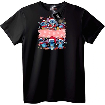 NOONEBRAND Тениска Коледен Stitch - L, White