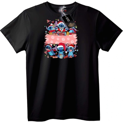 NOONEBRAND Тениска Коледен Stitch - L, White