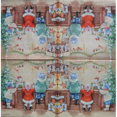 Ambiente obrúsky Děti v obchodě 33x33cm