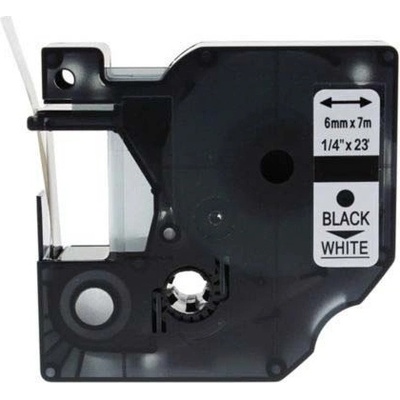 Dymo 43613 6mm x 7m, černý tisk / bílý podklad