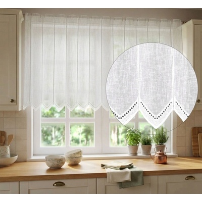 Záclona batist, Česká elegancia vitrážka metráž 50 cm