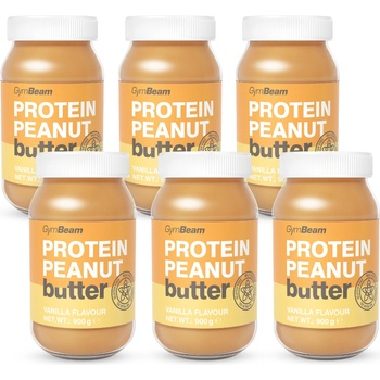 GymBeam Протеиново фъстъчено масло 6 x 900 g ванилия