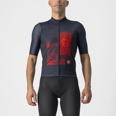 Castelli Screen savile blue/red pánský