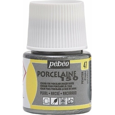 Pébéo Porcelaine 150 Farba na porcelán Pewter 45 ml