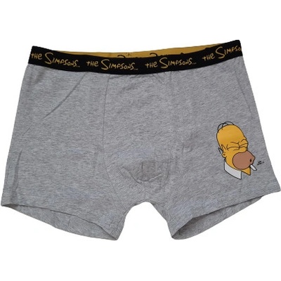 Simpsons pánské boxerky šedý melír