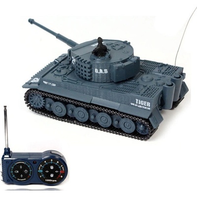 AMEWI Trade e.K. RC tank Mini German Tiger RTR modrý 1:72