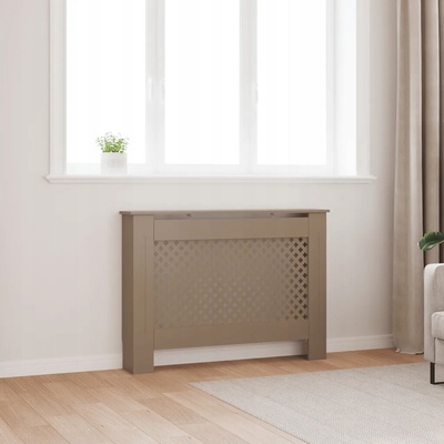 Kryt na radiátor MDF deska 112 x 81,5 cm hnědý