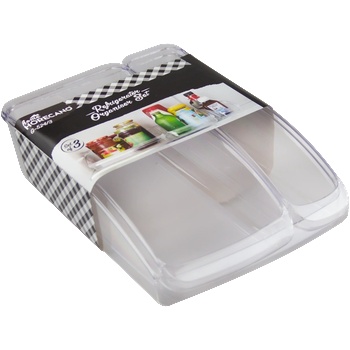 Horecano home-К-кт органайзер за хладилник ПРОЗРАЧЕН 3бр (g-524/3) (0126272)