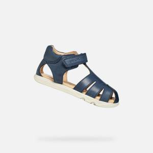 Geox Тъмносини детски боси сандали Geox Sandal Steppieup B Geox | Sin | Момчешки | 20