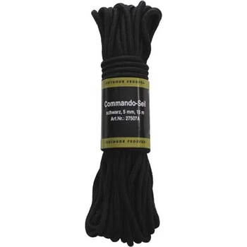 MFH Полипропиленово въже 15 метра 5 мм черно (27507a)