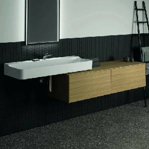 Ideal Standard Долен шкаф Ideal Standard Atelier Conca, светло дъбово покритие, 2 чекмеджета с плот 160 см (T4315Y6)