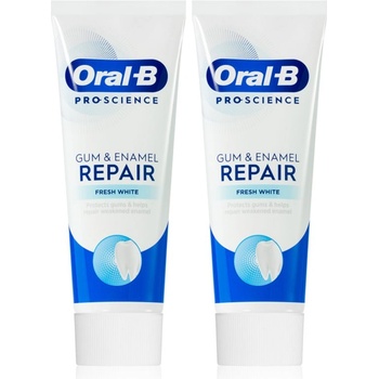 Oral-B Gum & Enamel Repair Fresh White паста за зъби за свеж дъх 2x75ml