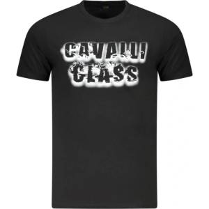 Cavalli class Тениска с къс ръкав за мъже cavalli class, Размер l, Цвят Черен (txt61cjd060_ne05051)