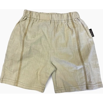 plátěné kraťasy béžová