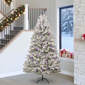 vidaXL С изкуствено коледно дърво 240 cm 300 LED светодиода Топло бяло (3395772)