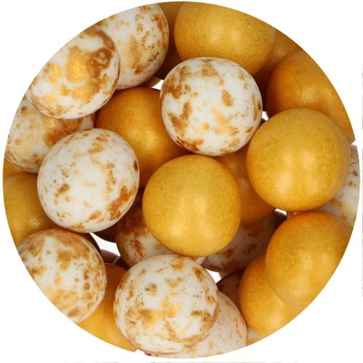 FunCakes Čokoládové guľôčky Glamour Gold 130 g