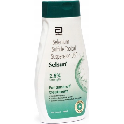 Selsun Selenium 2,5% Abbott šampón proti lupinám, psoriáze a seboroickej dermatitíde 200 ml